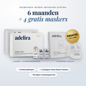SkinFuse® Micro-Infusion System - 6 Maanden + 4 Gratis Maskers